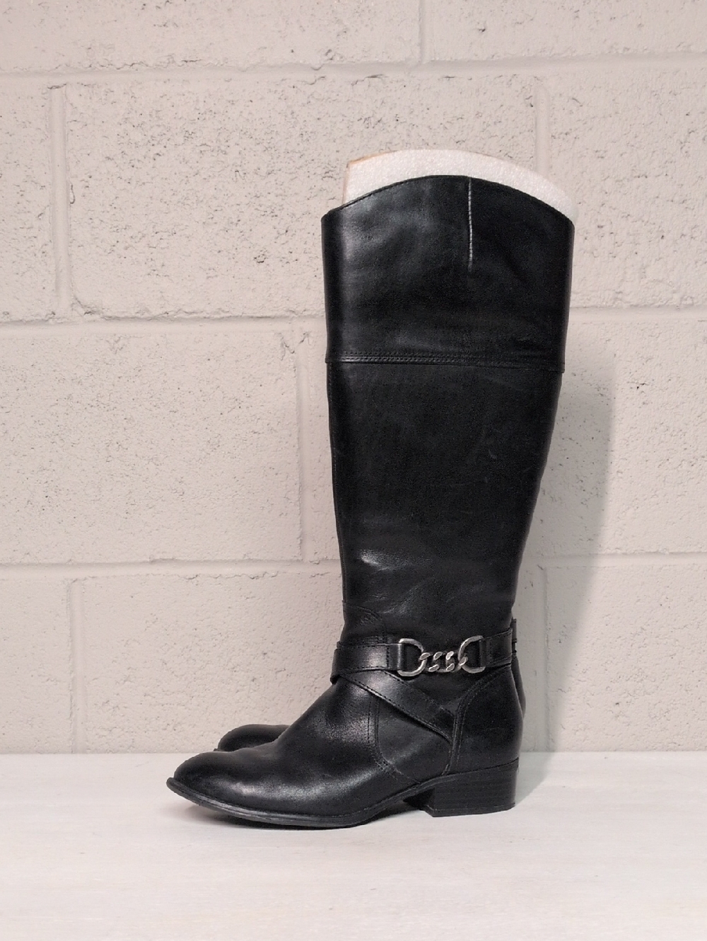 Lauren Ralph Lauren Menna Black Leather Tall Riding Boots Size 6B, Equestrian - Picture 2 of 10